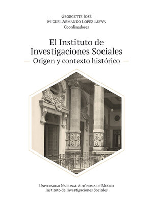 cover image of El Instituto de Investigaciones Sociales